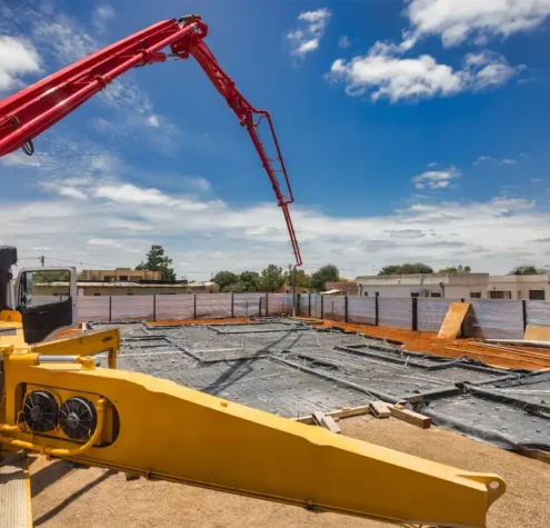 Concrete Pump Setup