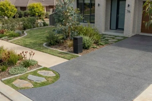 Concrete Driveway 6 Curved Concrete Driveway