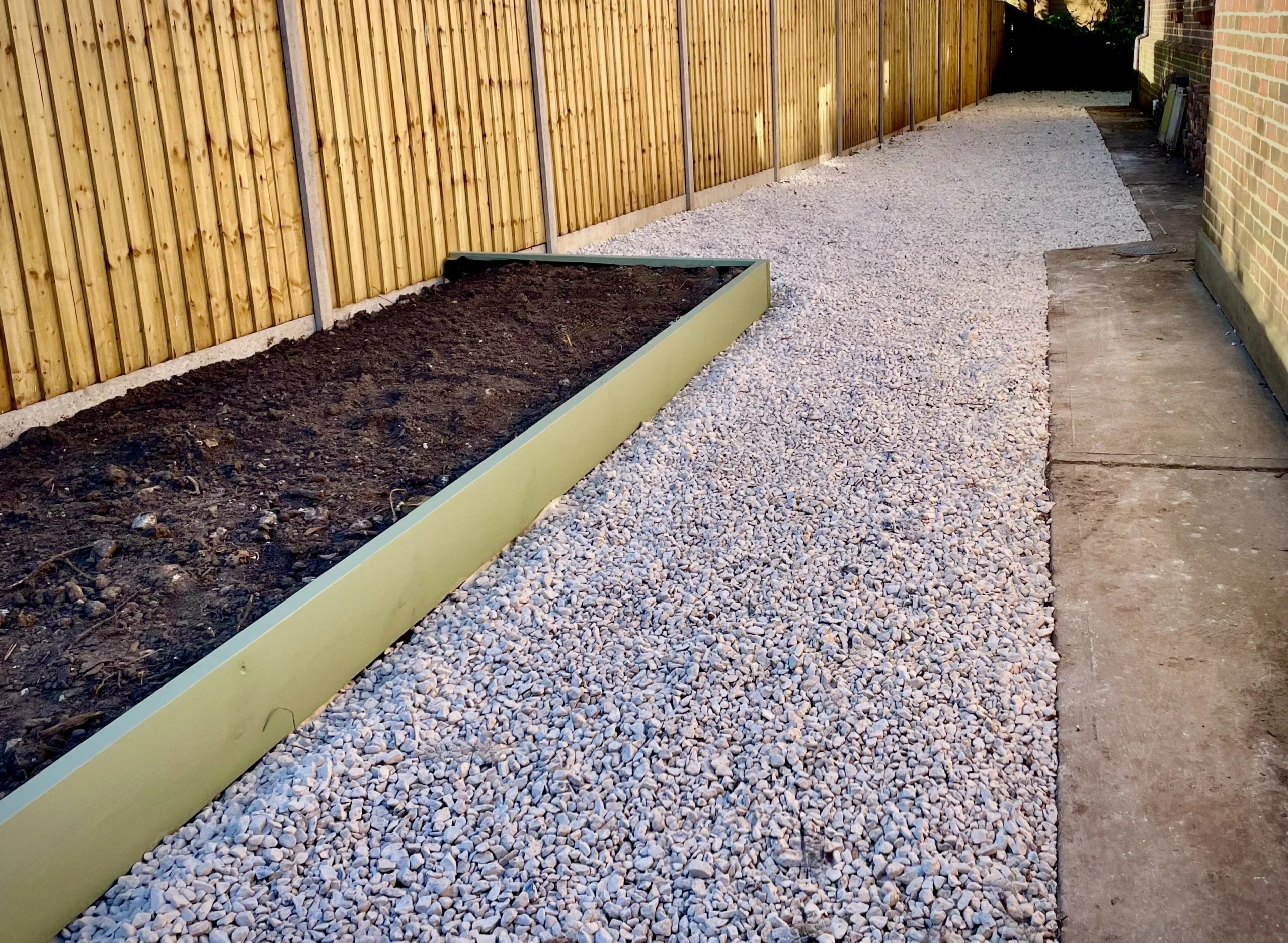Gravel Concrete Path
