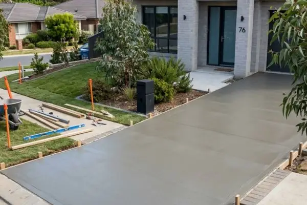 Concrete Driveway 3 Plain Concrete Driveway