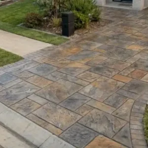 Concrete Driveway 26 Stamped Concrete Driveway