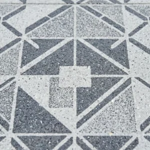 spray-on stencil concrete driveway2