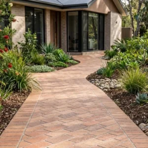 spray-on stencil concrete driveway6