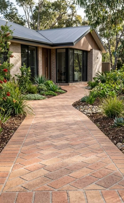 spray-on stencil concrete driveway6