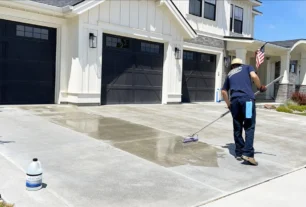 Spray On Stencil vs Exposed Aggregate Driveways in Canberra Spray On Stencil vs Exposed Aggregate Driveways in Canberra