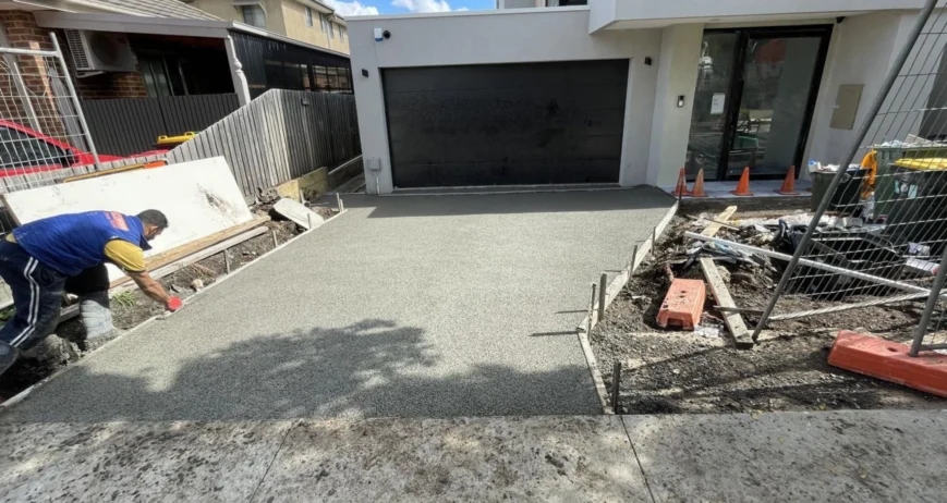 Minimalist Plain Concrete Driveway Designs Minimalist Plain Concrete Driveway Designs