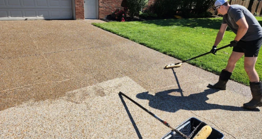 Coloured Concrete Driveways Canberra