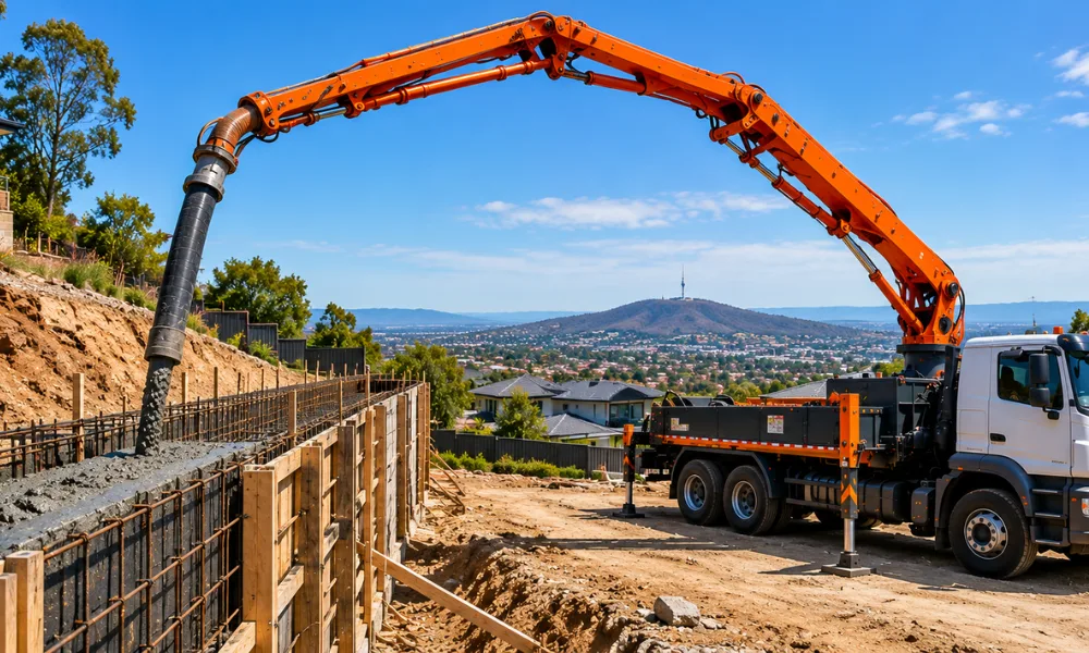 Concrete Pumping for Retaining Walls What Canberra Builders Need to Know 1 Concrete Pumping for Retaining Walls What Canberra Builders Need to Know
