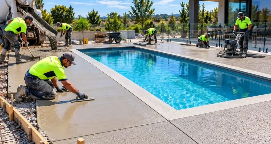 Concrete Pool Surrounds in Canberra